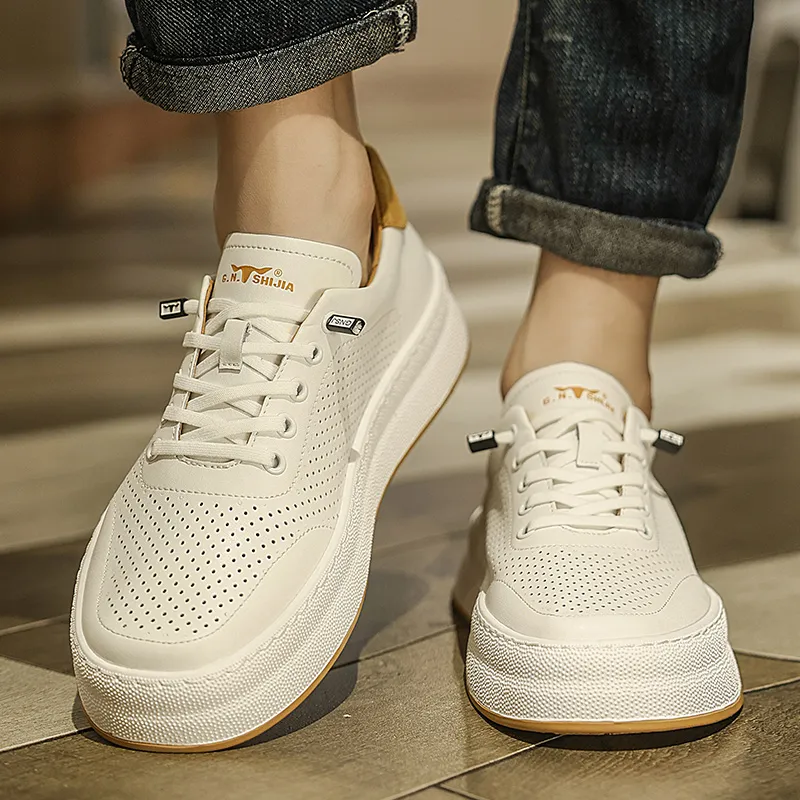 G.N.SHIJIA Breathable Height Increase Low Top Skateboard Shoes Men's-6