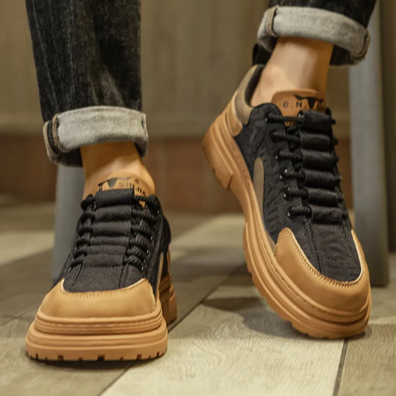 G.N.SHIJIA Height Increasing Low Top Skateboard Shoes Men's-16