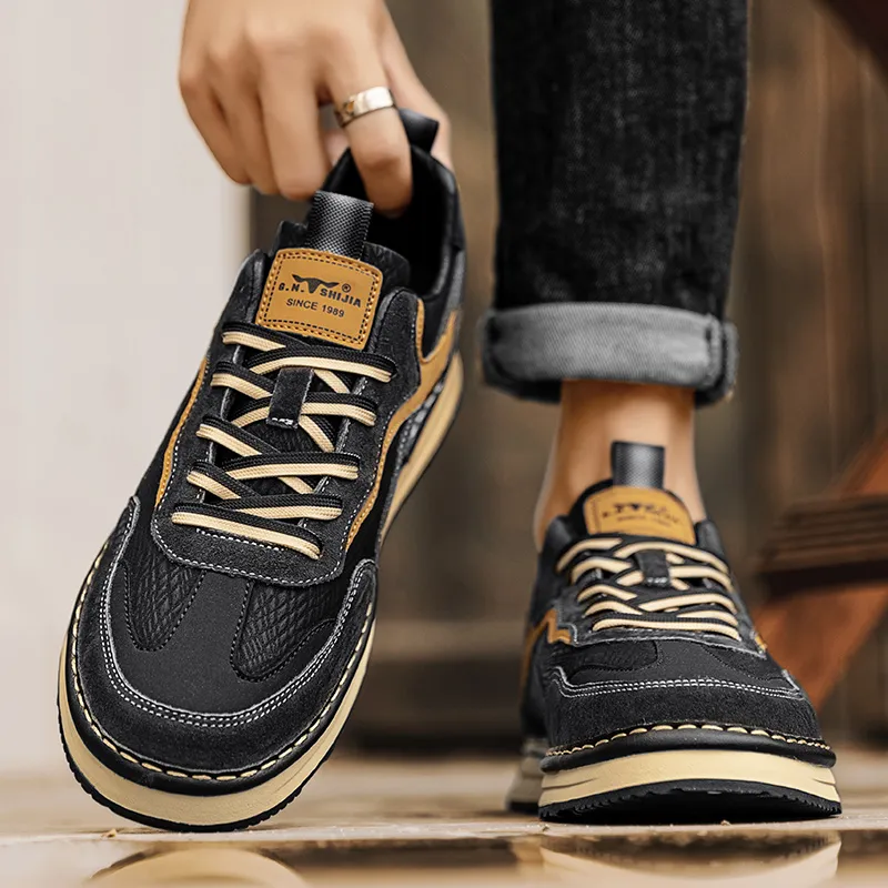 G.N.SHIJIA Lightweight Low Top Casual Shoes Men-6