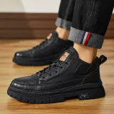 G.N.SHIJIA Work Boots Men Mid Top