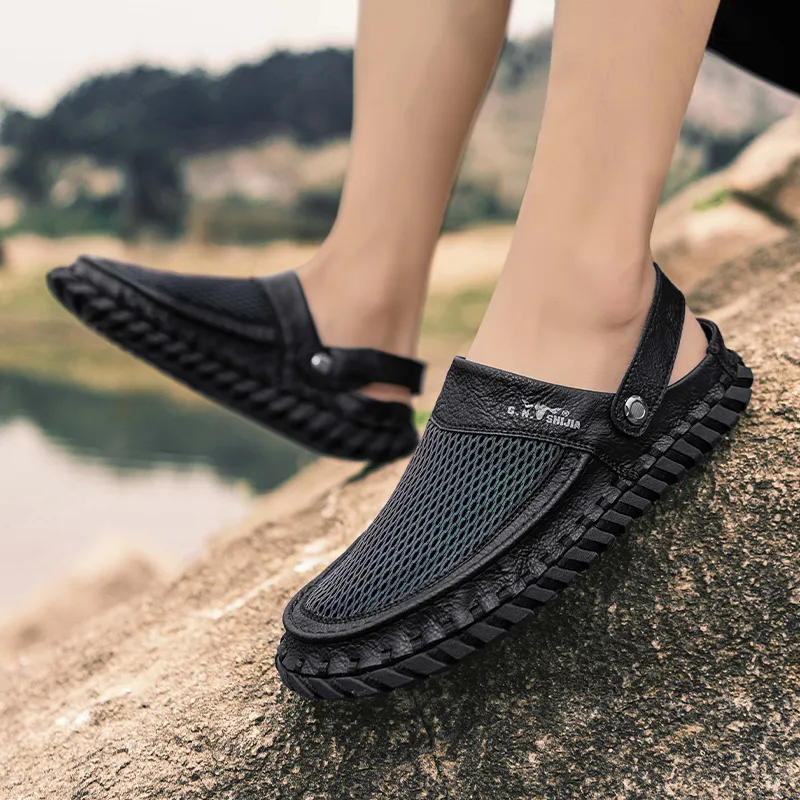 G.N.SHIJIA Closed Toe Slippers Men-9