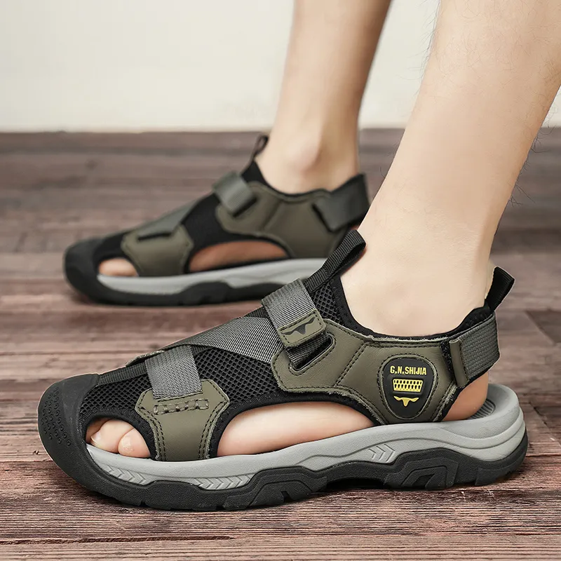 G.N.SHIJIA River Trekking Shoes Men Gray/Green-14