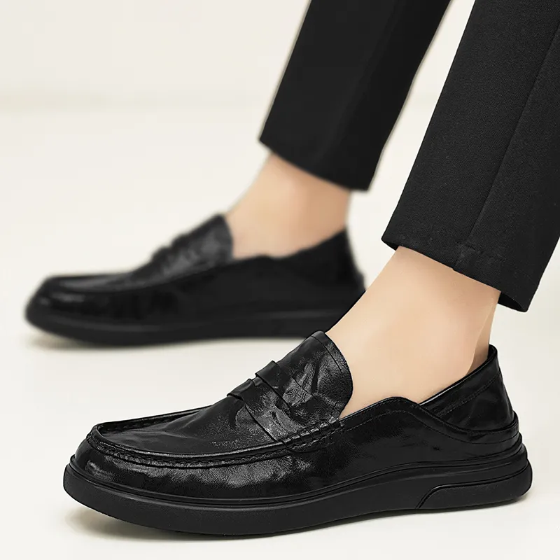 G.N.SHIJIA Loafers Low Heel Men's-8