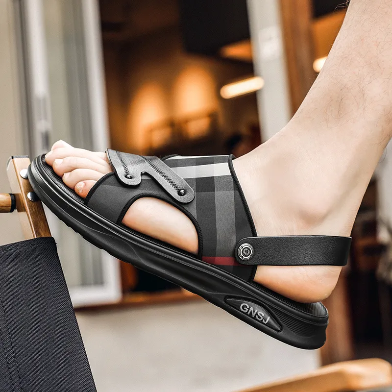 G.N.SHIJIA Beach Sandals Men Black-11