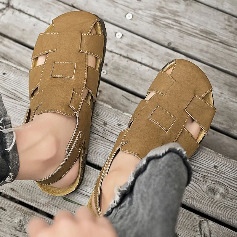 G.N.SHIJIA Roman Sandals Men-5