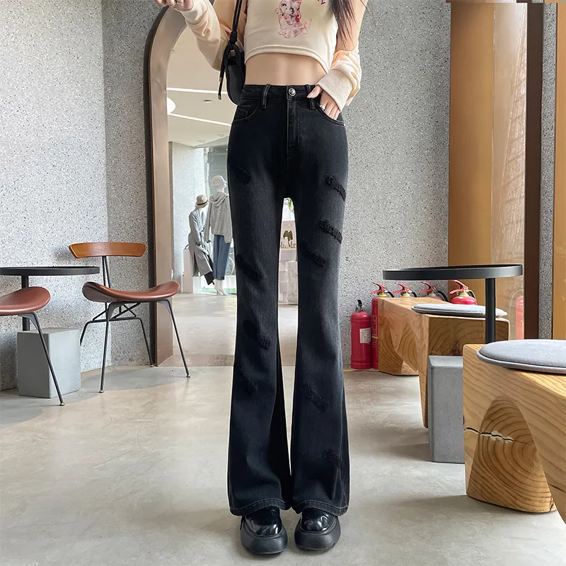BASIC HOUSE Jeans Women's Black-2