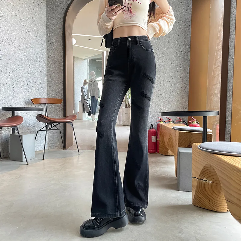 BASIC HOUSE Jeans Women's Black-3