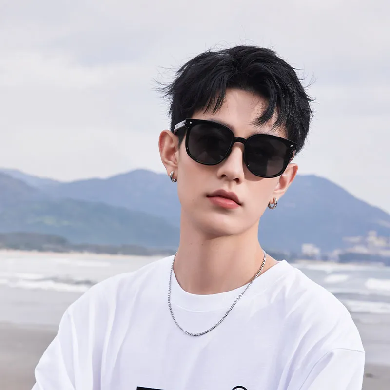 LASHION TR/Memory Plastic Square Sunglasses Unisex-14