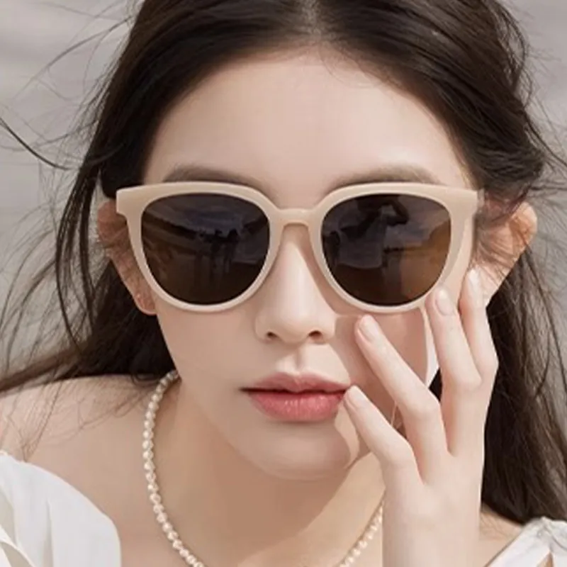 LASHION TR/Memory Plastic Round Sunglasses Women's-4