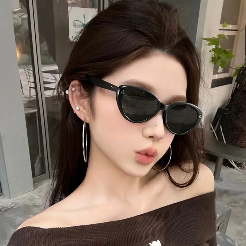 LASHION TR/Memory Plastic Oval Sunglasses Women's-2