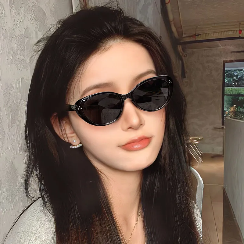 LASHION TR/Memory Plastic Oval Sunglasses Women's-4
