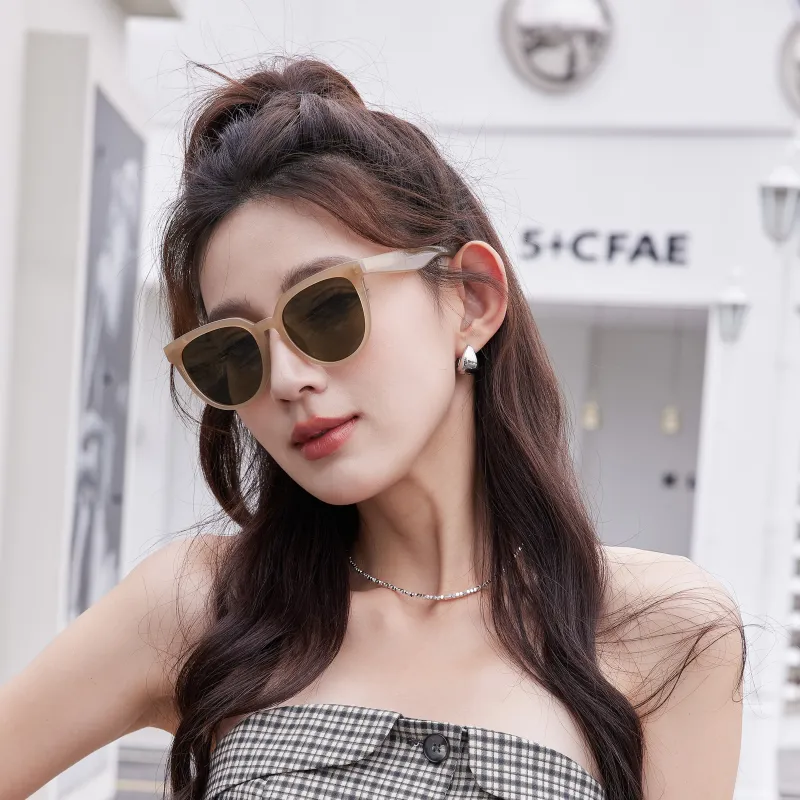 LASHION TR/Memory Plastic Round Sunglasses Women's-2