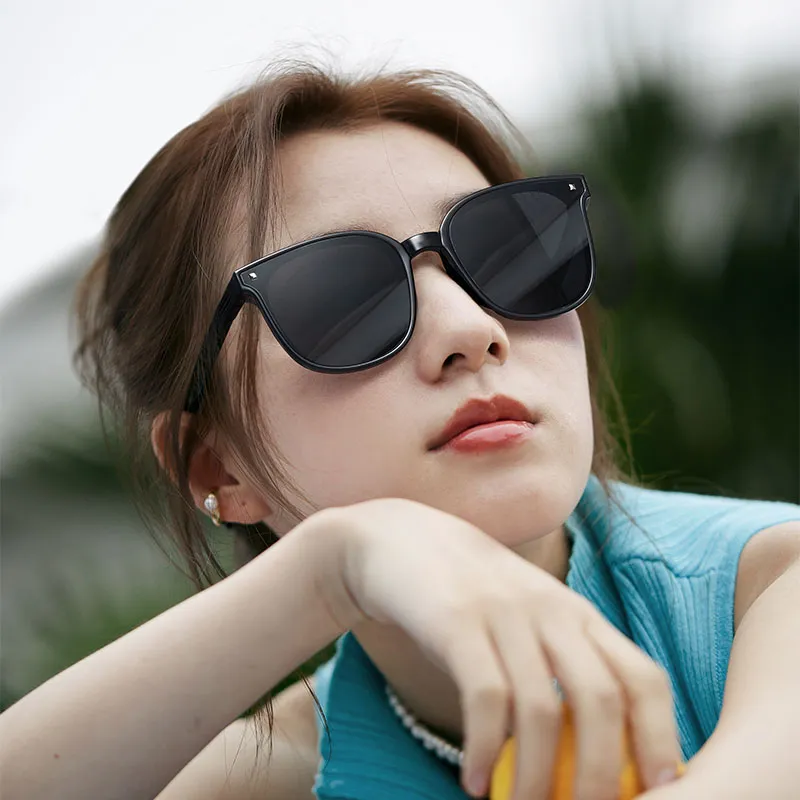 LASHION TR/Memory Plastic Square Sunglasses Unisex-12