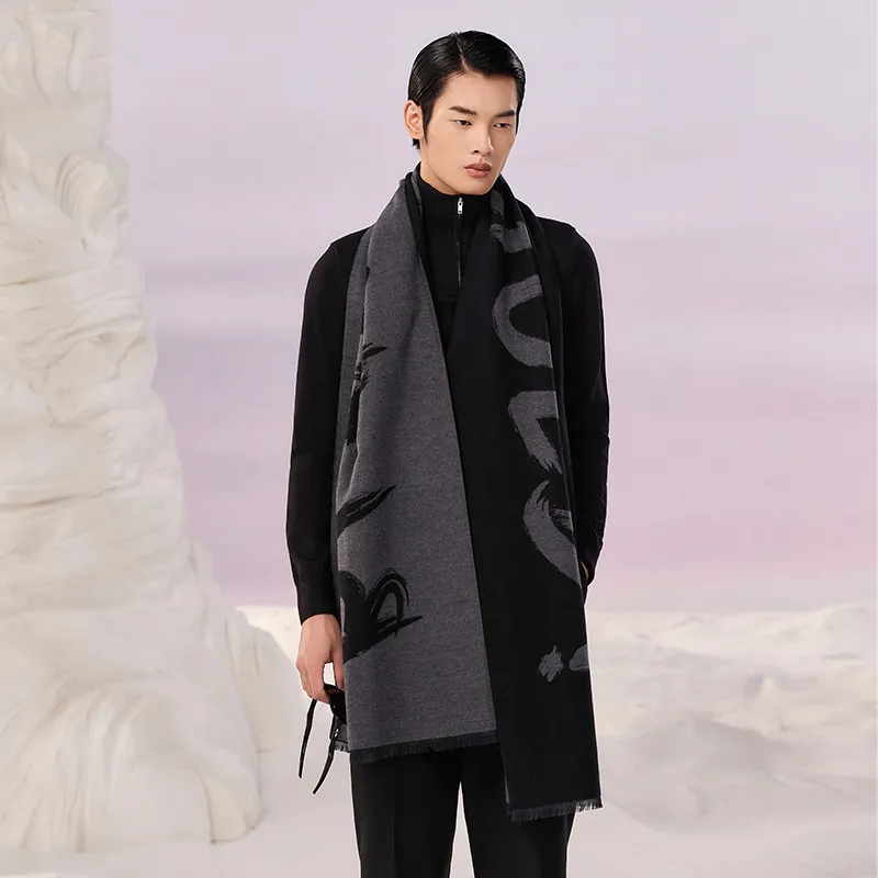 GOLDFARM Polyester Knit Scarves Unisex-2