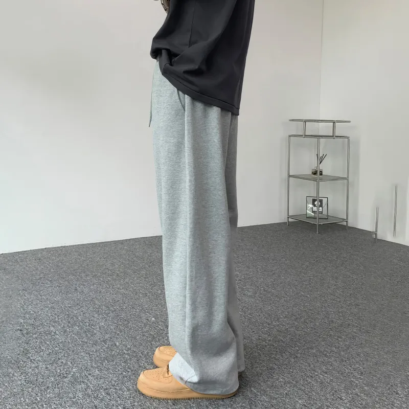 I'm David Casual Pants Unisex Gray-4