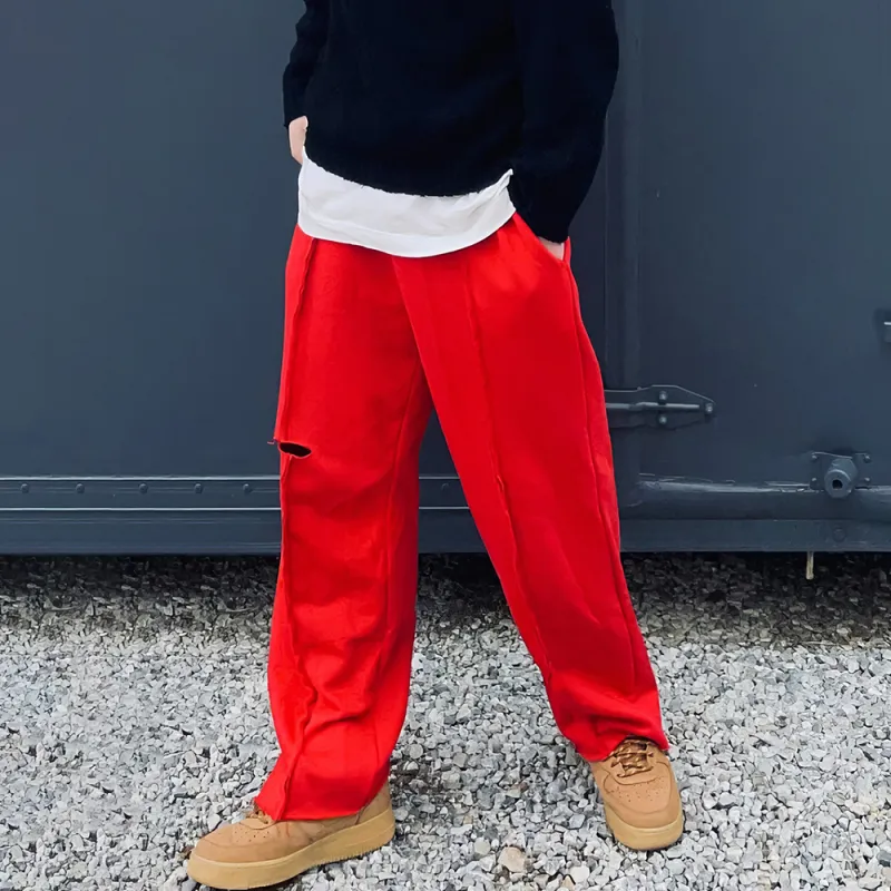 I'm David Casual Pants Men's Red-5