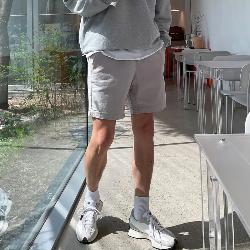 I'm David Casual Shorts Unisex Light Gray-6