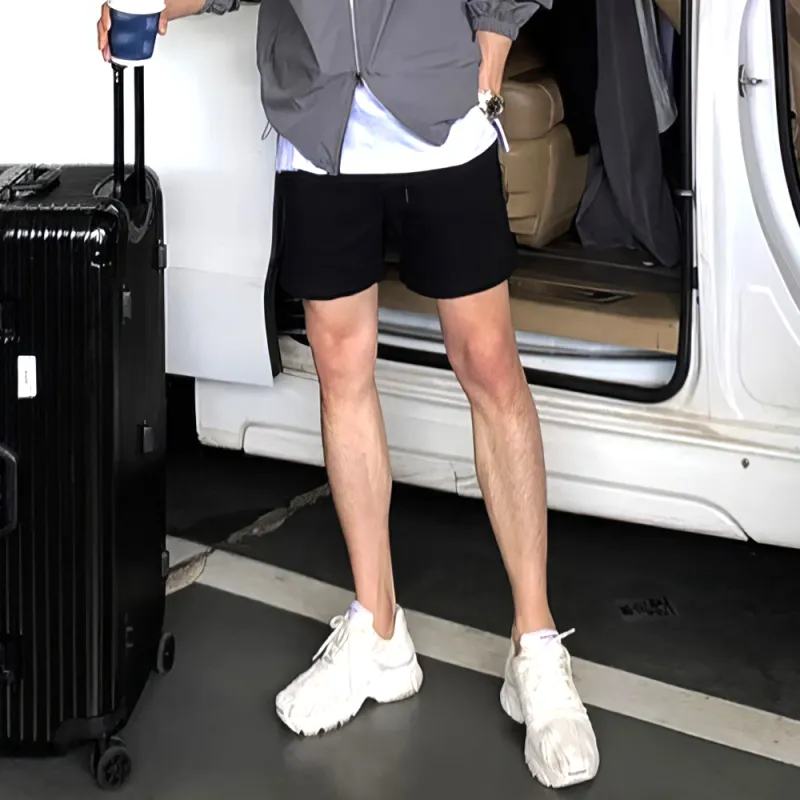 I'm David Casual Shorts Men's Black-4