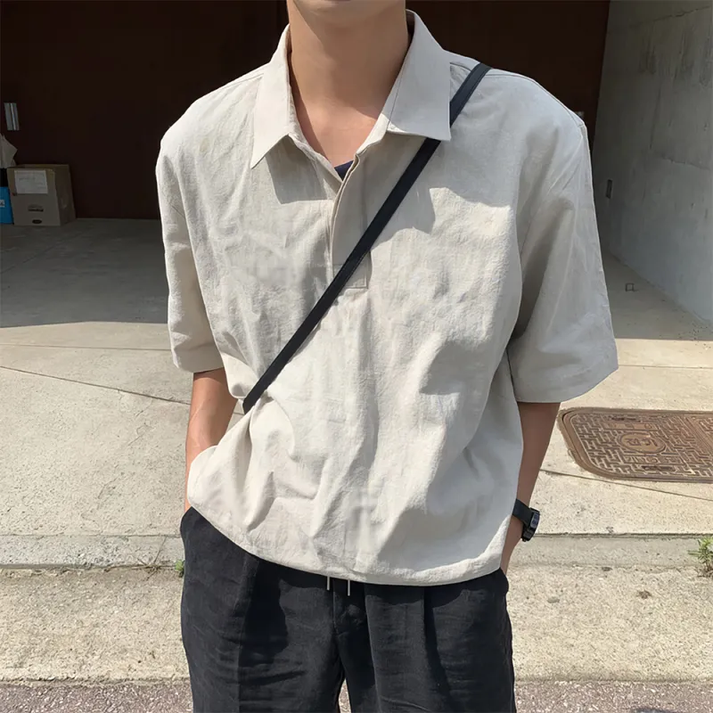 I'm David Shirts Men Greige-2