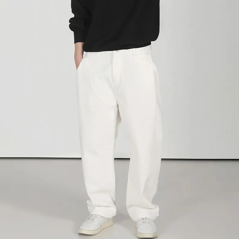 I'm David Casual Pants Unisex White-5