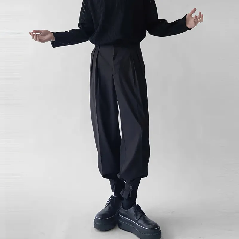 I'm David Casual Pants Unisex Black-3