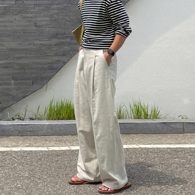 I'm David Casual Pants Unisex Apricot-3