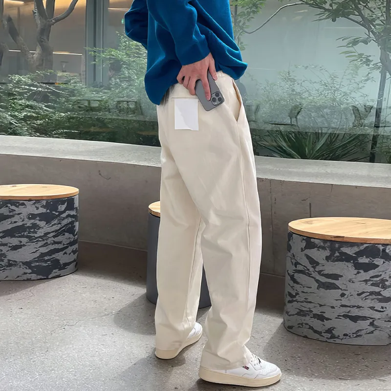 I'm David Casual Pants Unisex Apricot-4