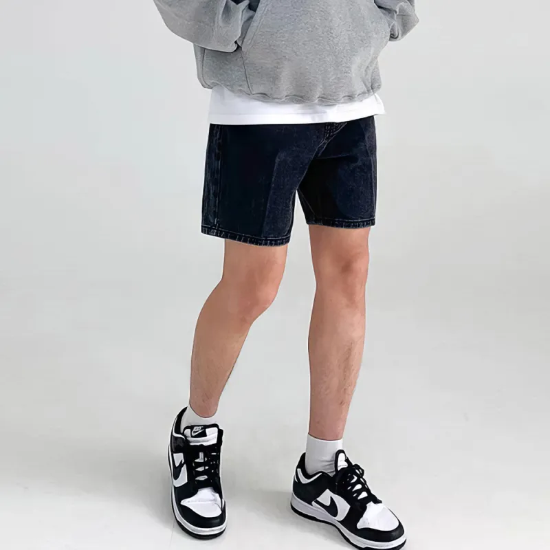 I'm David Denim Shorts Unisex-3
