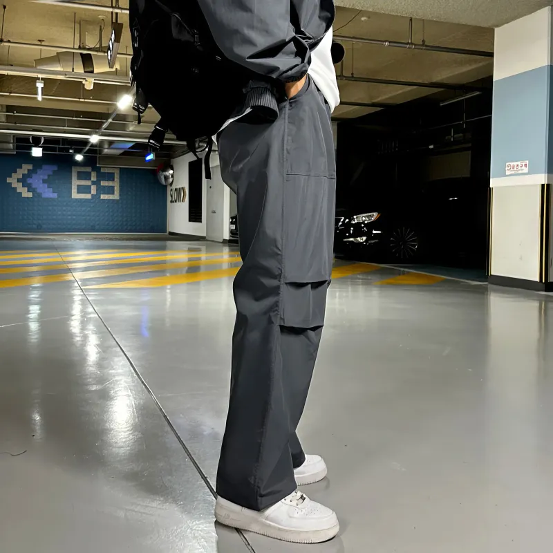 I'm David Casual Pants Unisex Dark Gray-4