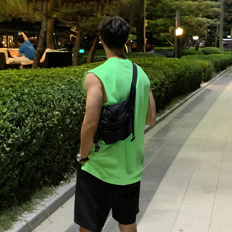I'm David Tank Tops Men's Neon Green-6