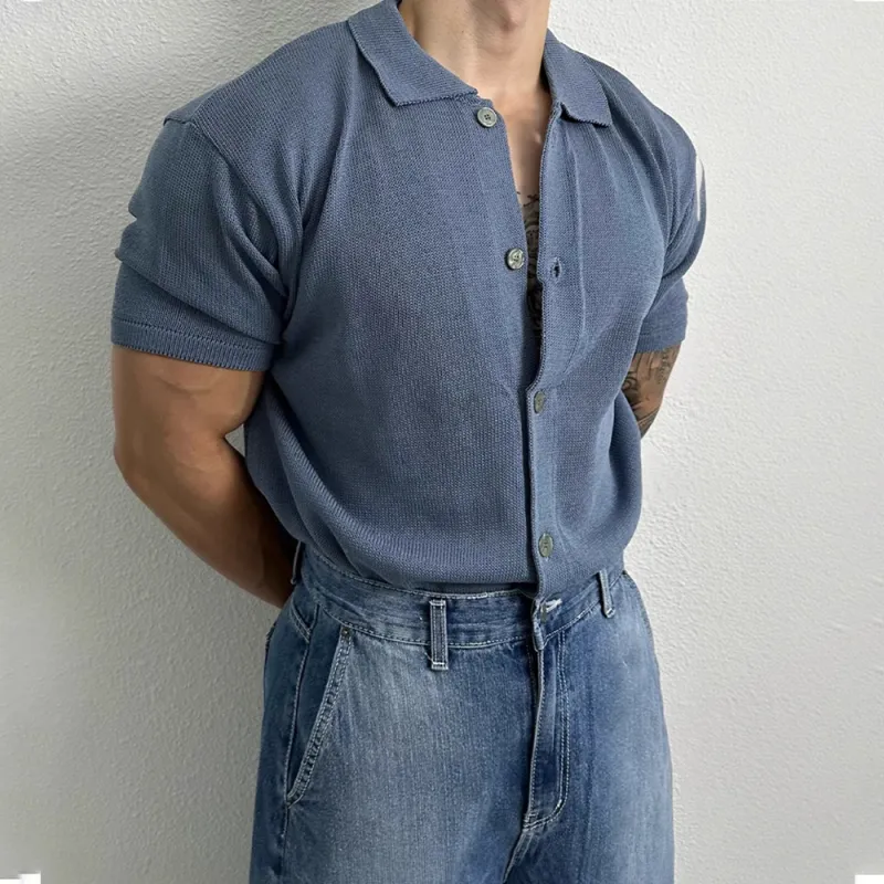 I'm David Polo Shirt Men's Blue-5