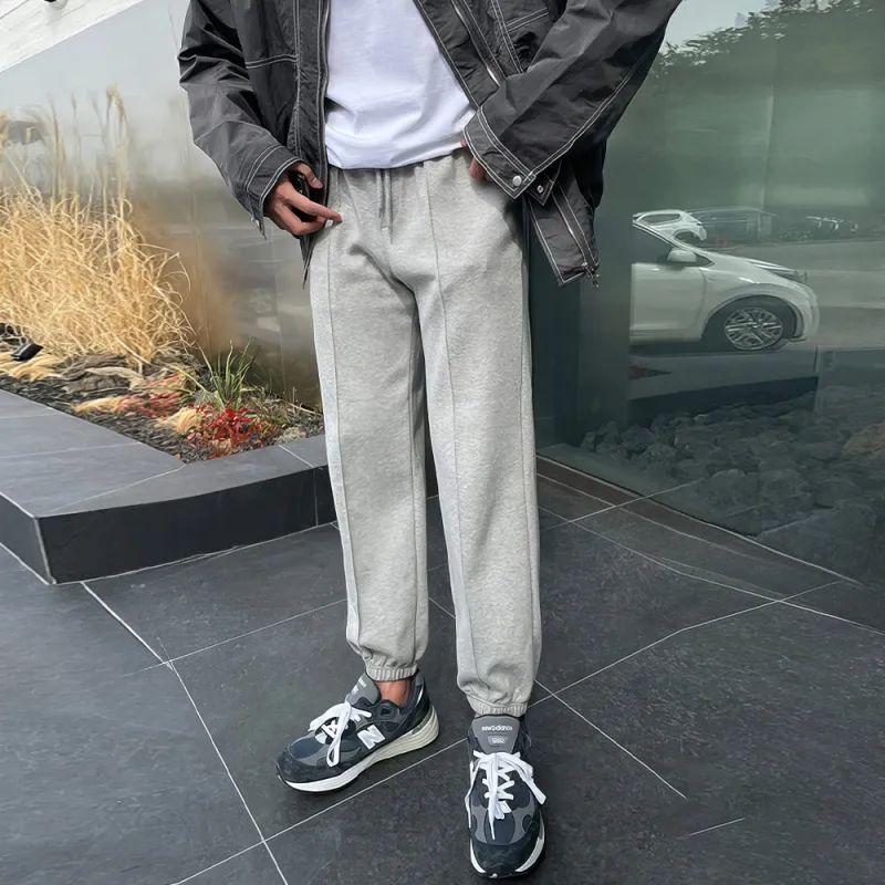 I'm David Casual Pants Unisex Gray-3