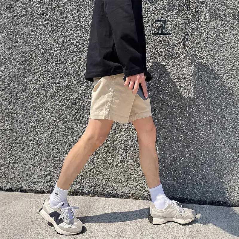 I'm David Casual Shorts Unisex Khaki-5