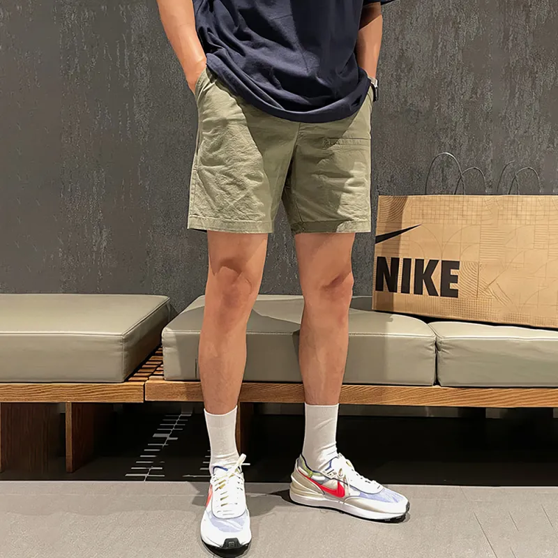 I'm David Casual Shorts Men's Army Green-3