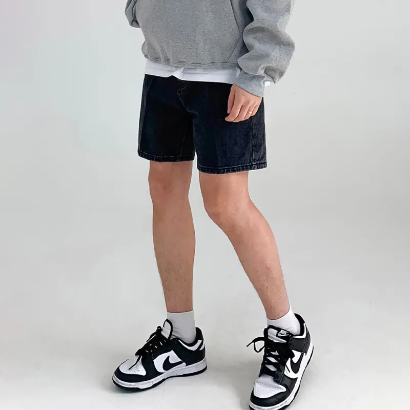 I'm David Denim Shorts Unisex-5