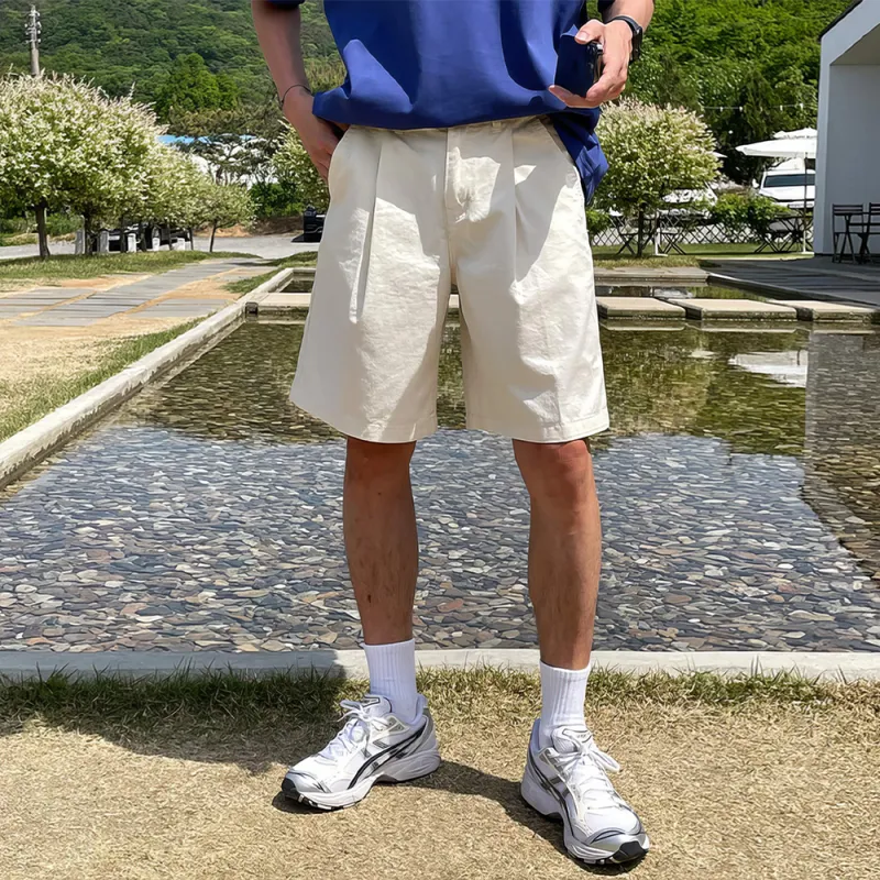 I'm David Casual Shorts Men's Ecru-2