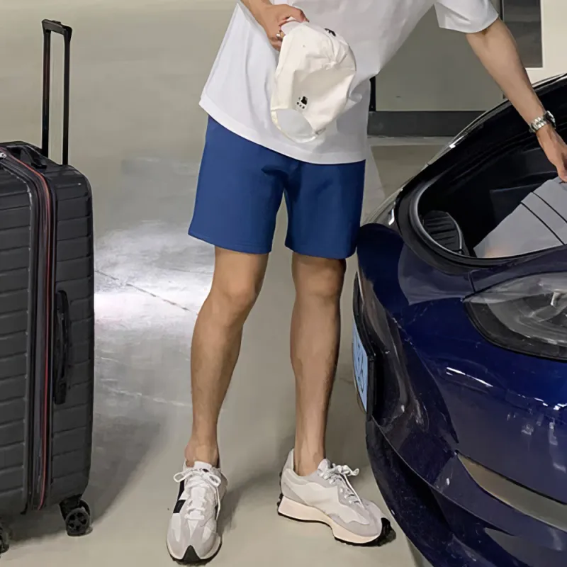 I'm David Casual Shorts Men's Blue-5