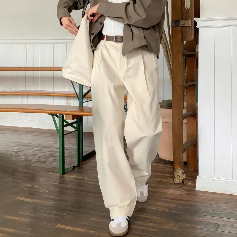 I'm David Casual Pants Unisex Apricot-3