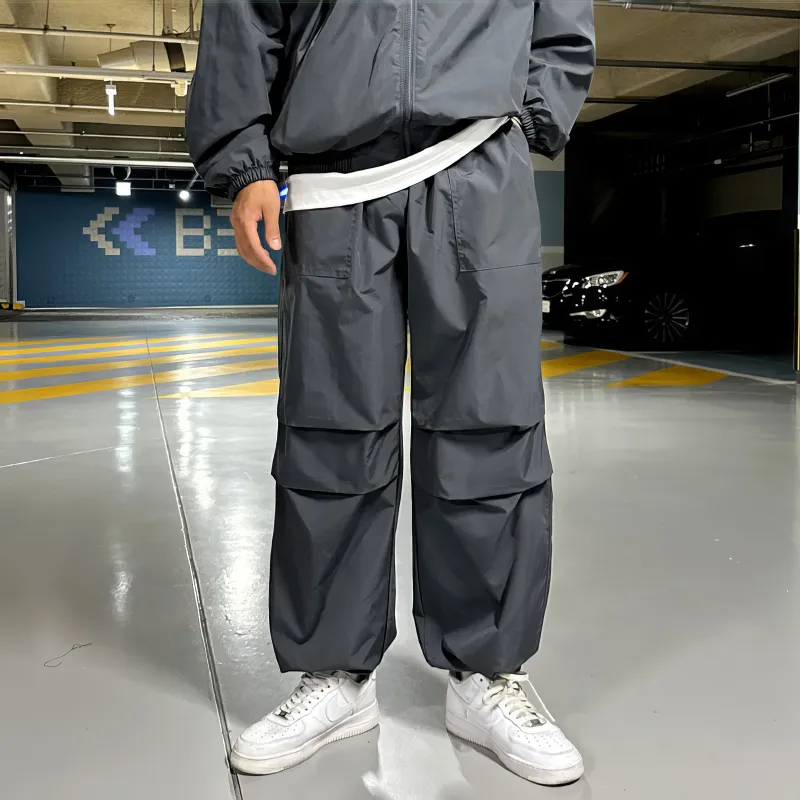 I'm David Casual Pants Unisex Dark Gray-3