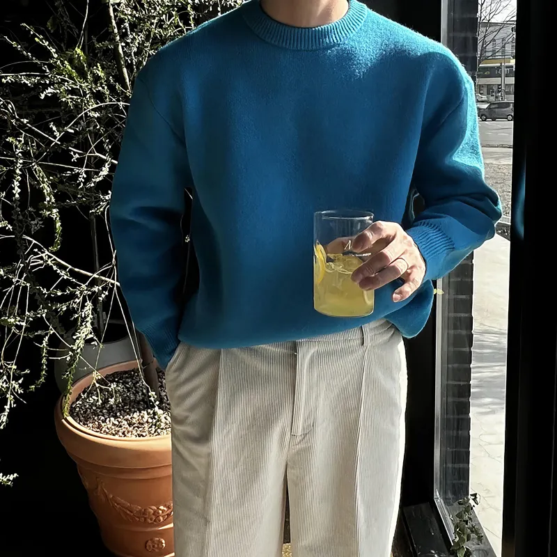 I'm David Knitwear Unisex Blue-2