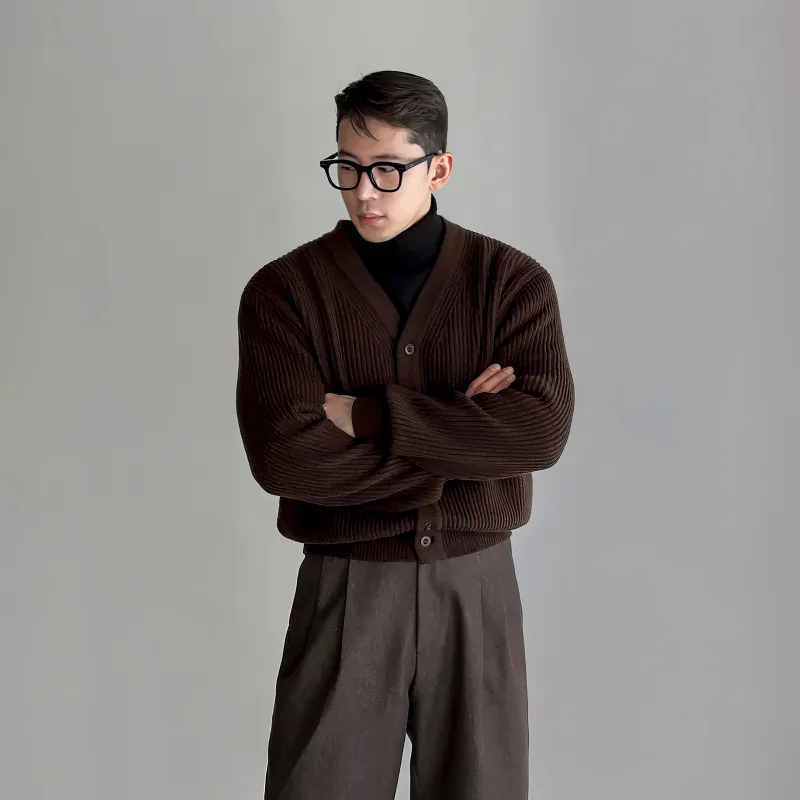 I'm David Knitwear Unisex Dark Brown-5