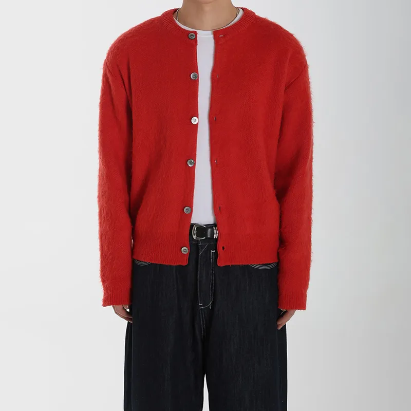 I'm David Knitwear Unisex Red-3