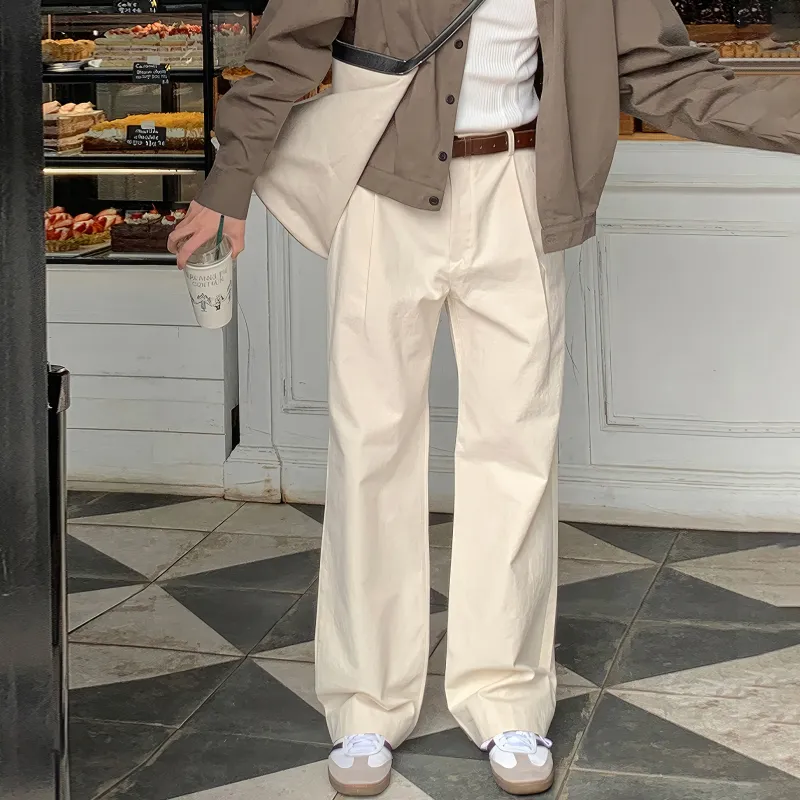 I'm David Casual Pants Unisex Apricot-2