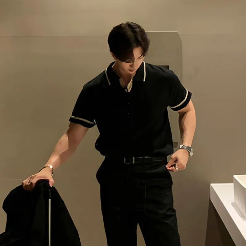 I'm David Polo Shirt Men's Black-4