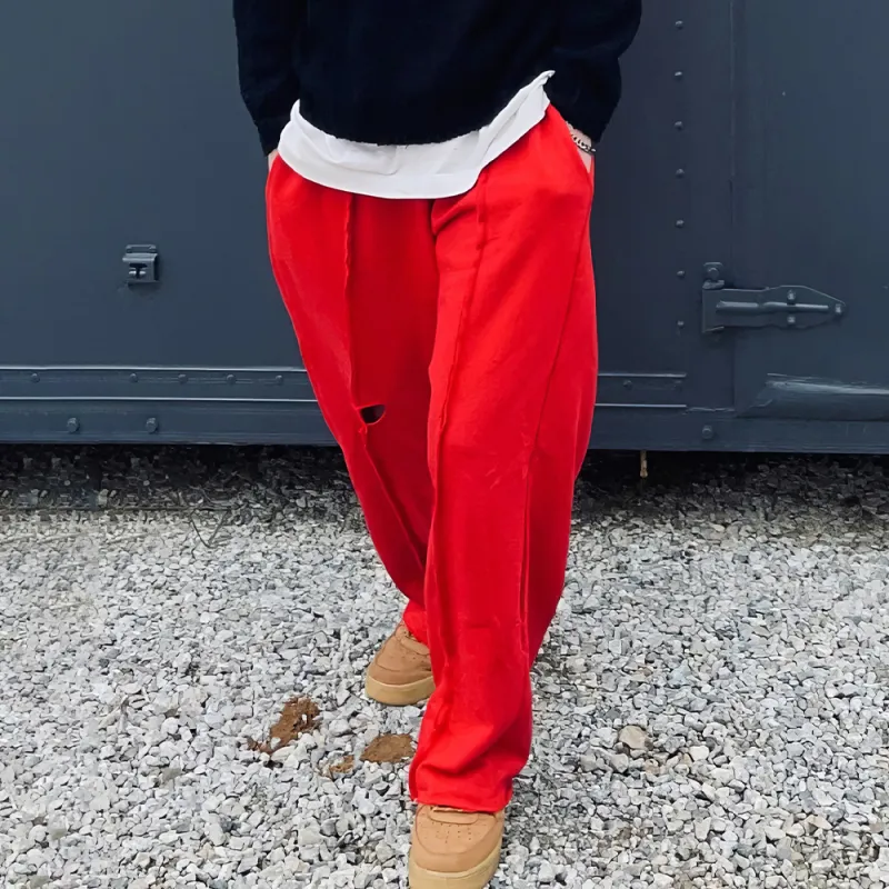 I'm David Casual Pants Men's Red-6
