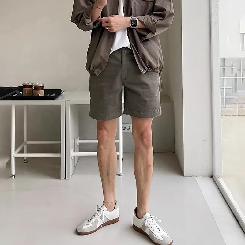 I'm David Casual Shorts Men's Dark Khaki-3