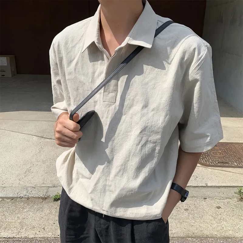 I'm David Shirts Men Greige-3