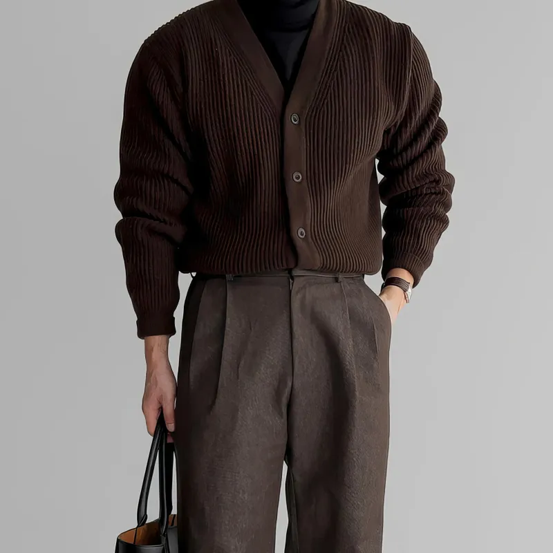 I'm David Knitwear Unisex Dark Brown-4