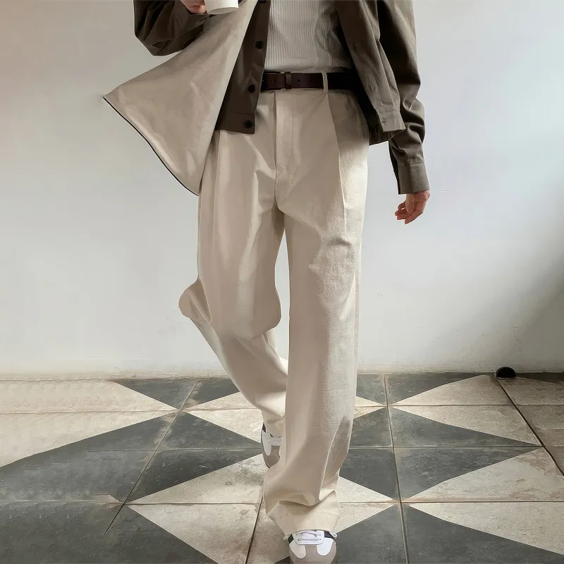 I'm David Casual Pants Unisex Apricot-5