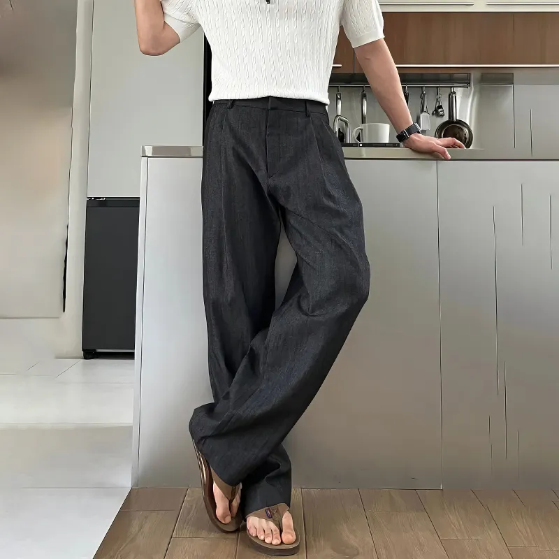 I'm David Casual Pants Unisex Black-3